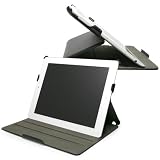 Boxwave Nero Leather iPad 2 Book Jacket, Leather Folio Stand Case for Apple iPad 2 with Multi-Angle View