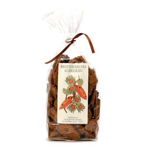 Artisan Chocolate-Hazelnut Biscotti (Biscotti Nocciola e Cioccolato) 300g by Giovanni Cogno
