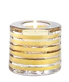Kosta Boda Glimmer Votive with Wide Stripes