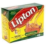 Lipton Tea, Decaffeinated, Tea Bags, 48-Count Boxes (Pack of 12) Package May Vary
