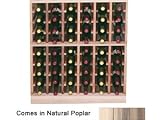 Wine Cellar Innovations Designer Series Collection Natural Poplar Half Height 34x27x13-in.