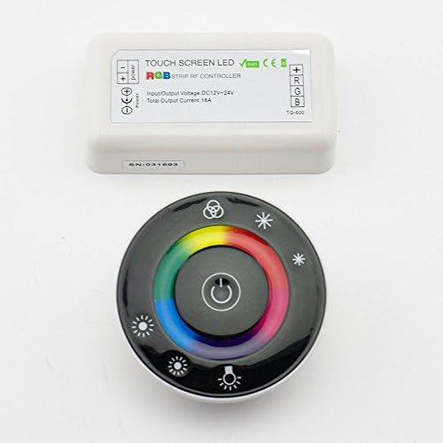 Liyangtop@ 2014 Newest Dc12-24v 18a Touch Panel Controller 7keys Rf Round Remote Controller for 5050 3528 5630 Flexible RGB LED Strip Lights