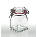 Cap+Cro - 6 St�ck Drahtb�gelgl�ser 900 ml, mit rotem Gummiring und Glasdeckel