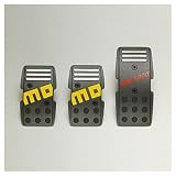 MOMO R3000 Gray Aluminum Manual Pedal Covers