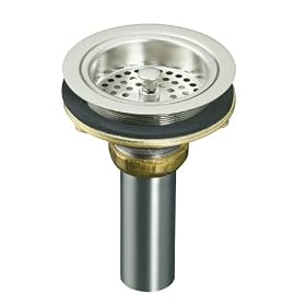 KOHLER K-8801-VS Duostrainer Sink Strainer, Vibrant Stainless
