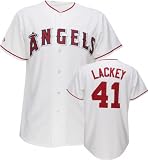 John Lackey Los Angeles Angels of Anaheim Home White MLB Replica Jersey
