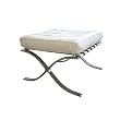 Barcelona Ottoman in White By Wholesale Interiors