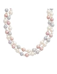Sterling Silver 18 2-Strand Freshwater Cultured Pearl Necklace