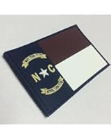 NORTH CAROLINA STATE FLAG PVC PATCH - FULL COLOR EDITION