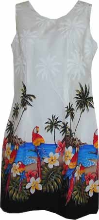 Misses Paradise Island Short Tank Hawaiian Sun Dress