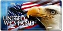 United We Stand Eagle License Plate