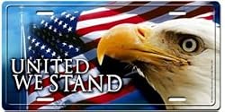 United We Stand Eagle License Plate