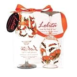 CR Gibson Lolita Acrylic Wine Glasses, Masquerade Too , Set of 2