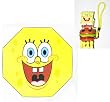 Spongebob Squarepants Smile Collapsible Umbrella With 3D Handle