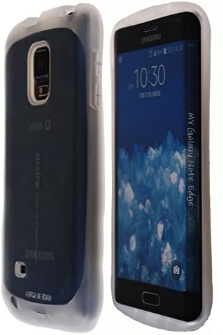 Premium Strong TPU Cover [Slim Fit] Vibrant Color Bumper Flexible Soft Gel Case [Shock Absorption] Galaxy Note Edge N915 (Transparent)