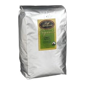 Caffe Appassionato Coffee Company Shade-grown Organic Espresso Roast Whole Bean, 5 Pound Bags