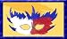 American Mardi Gras Mask in Patriotic Red, White and Blue - Fun for Mardi Gras