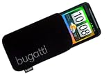BUGATTI Luxus Tasche Neopren Case passend für HTC Desire HD