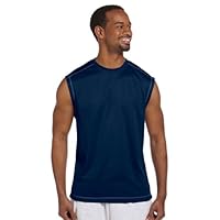 Champion T2058 4.1 Oz. Double Dry Muscle T-shirt With Odor Resistance VIBE NAVY Large