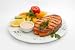 Grilled Sturgeon Fish with Vegetables - 18"W x 12"H - Peel and Stick Wall Decal by Wallmonkeys