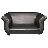 Product details for Fancy child-size Sofa - Black leatherette, by Fantasy Furniture