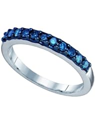 0.33CT BLUE DIAMOND FASHION BAND