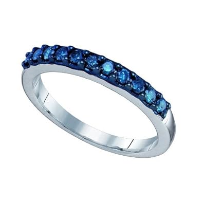 Cheap Girls Jewelry 0.33CT BLUE DIAMOND FASHION BAND For Sale
