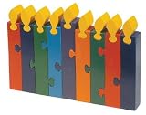 Colorful Puzzle Menorah