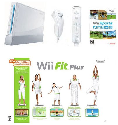 Nintendo wii System with Wii Fit Plus Bundle