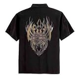 Harley-Davidson� Mens Short Sleeve Woven Shirt with Sublimated Pattern--LIMITED EDITION.... by Harley-Davidson�
