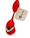 Tea Infuser for Loose Leaf Tea Silicone Handle Stainless Steel Strainer Drip Tray Included, Red