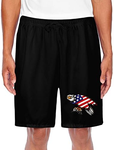 Men's New Stylish Sports American Eagle American Flag Designs Sport Sweat Pants Sports Jersey Short