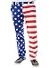 USA American Flag Pants - Men's Patriotic Pants by Tipsy Elves