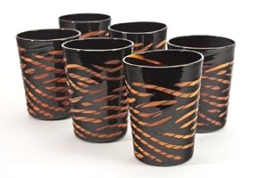 Black And Orange Cup Set