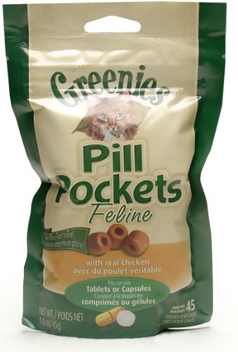 Pill Pockets for Cats Chicken 45ct