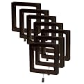 Manhattan Square Wood Drapery Rings 7-pc. Set - Espresso