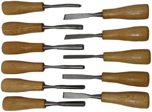 Fine Detail Wood Carving 11 Piece Set : ( Pack of 5 pcs )