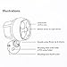ICOCO LED Motion Sensor Light 4 LEDs 600 Lumens Battery Powered Ultra Bright Outdoor Spotlight Wireless Warm White (White)