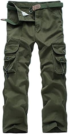 Wanon Men's Winter Washed Windproof Camouflage Tactical Pants 38 Army Green