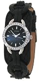 Guess - W70027L2 - Dreamweaver - Montre Femme - Quartz Analogique - Cadran Argent - Bracelet Cuir Noir