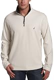 Nautica Sportswear Men's Long-Sleeve Brushed 1/4 Zip Knit Active Top