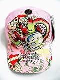 New Ed Hardy Trucker's Baseball Cap with Rhinestone Crystals Skull Dragon - Pink
