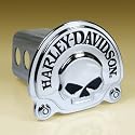 Harley Davidson 3D Millennium Skull Chrome Hitch Cover