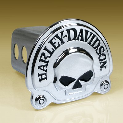 Harley Davidson 3D Millennium Skull Chrome Hitch Cover