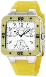 En acier inoxydable multifonctions Angel Collection bande de caoutchouc jaune montre Invicta f&eacute;minin 1286