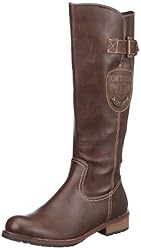Tom Tailor Montreal high boot 518150035042, Damen Stiefel, Braun (cognac 42), EU 40