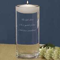 This Light Memorial Vase and Candle