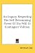Books : An Inquiry Respecting The Self Determining Power Of The Will Or Contingent Volition