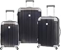 Caribbean Joe Malibu 3-Piece Hardside Spinner Luggage Set
