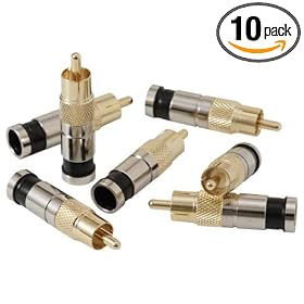 Paladin Tools 9714 Seal Tite RCA RG6 Compression Connectors for Waterproof Compression... by Paladin Tools